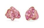 Серьги-гвоздики florere Swarovski, розовый - фото