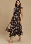 Платье Next REGULAR FIT TIERED , Brown Floral/Brown - фото 3