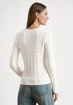 Джемпер Lauren Ralph Lauren EMBROIDERED-CREST CABLE-KNIT SWEATER, White - фото 3