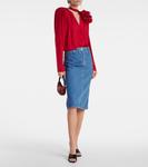 Джинсовая юбка миди Magda Butrym, синий - фото 2