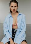 Блуза Sofie Schnoor Button-down blouse, 5094 Light Blue Striped/Light Blue - фото 5