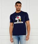 Футболка мужская Iceberg облегающего кроя с принтом, синий - фото