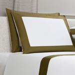 Наволочка Frette Bold Pillowcase, 51x71, молочный/оливковый - фото 2