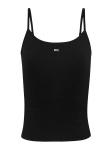 Топ Tommy Jeans Essential, черный - фото