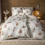 Мягкое фланелевое постельное белье Estella Hermann jade 135х200 см + 80х80 см - фото 4