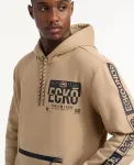 Мужская худи Truss Zip Ecko Unltd, коричневый/бежевый - фото 4