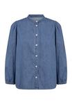 Блуза Part Two Button-down blouse, Medium Blue Denim/Blue Denim - фото 5