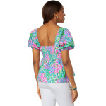 Топ Lilly Pulitzer Kay Top, цвет Multi A Cherry On Top - фото