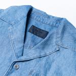 Рубашка мужская Prada короткая, синий - фото 5