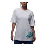 Футболка (WMNS) Air Jordan logo 'White', белый - фото