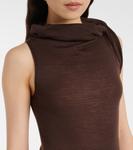 Шерстяной топ Rick Owens, Mahogany - фото 4