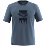 Футболка с коротким рукавом Salewa Eagle 3Cime, синий - фото