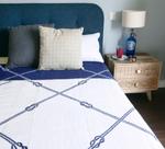 Мягкое одеяло  Zollner, темно-синий - фото 3