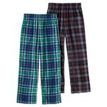 Пижамный комплект для мальчиков 6-16 лет Cuddl Duds, Red Green Plaid - фото