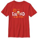 Футболка Disney's Inside Out 2 с рисунком для мальчиков, красный - фото