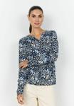 Блуза Soyaconcept Blouse, C Navy Combi/Dark Blue - фото