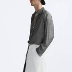 Рубашка мужская серая Zara, серый - фото 5