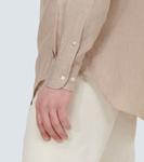 Андре льняная рубашка Loro Piana, Grain  Beige - фото 6