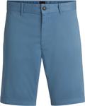BOSS Мужские шорты-чинос Slim, Open Blue462 - фото