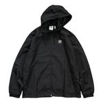 Куртка adidas Adicolor Trefoil Windbreaker Jacket 'Black White', черный - фото