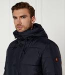 Куртка мужская Save The Duck Damon стеганая с капюшоном, синий - фото 4