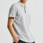 Футболка поло унисекс CAT, серая - фото 11