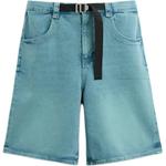 Джинсовые шорты мужские синие Zara, синий - фото