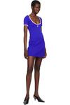 Синее мини-платье Holistic Contrast Courrèges - фото 4