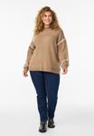Джемпер Zizzi Jumper, Caribou Melange/Brown - фото 2