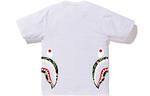 Футболка Bape Flame Side Shark A BATHING APE, бело-зеленый камуфляж - фото 11