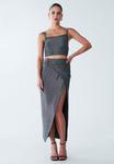 Юбка макси MYRA BWLDR, серый - фото