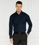 Рубашка мужская Boss облегающего кроя хлопковая, синий - фото 3