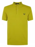Поло с вышитым логотипом Fred Perry, желтый - фото