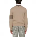 Thom e 4-Bar stripe свитер THOM BROWNE, sand - фото
