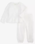 Детский комплект для девочек из шенилла, 2 предмета First Impressions, белый - фото