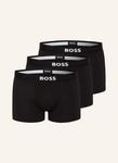 3 пары трусов-боксеров один Boss, черный - фото