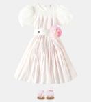 Платье из тафты Amore Monnalisa, Rosa Antico - фото 2