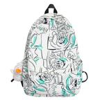 LEXI Нейлоновый рюкзак унисекс серо-белый, White+Charm - фото