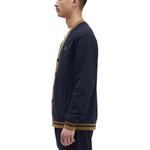 Мужской свитшот с пуговицами трикотаж FRED PERRY, синий - фото 5