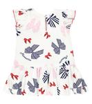 Платье из хлопкового джерси с детским принтом Monnalisa, мультиколор - фото 2