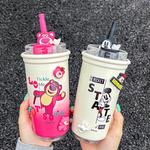 Термостакан Disney, Strawberry Bear (Free Cup Brush + Straw Brush + Random 3D Sticker*8) - фото 7