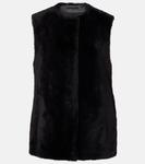 Жилет из овчины Toteme, черный - фото