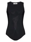Эластичное боди JIL SANDER, черный - фото