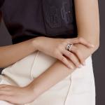 Кольцо Osmose, унисекс Hermes, серебро - фото 8