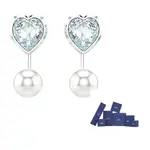 Swarovski Родированные серьги унисекс silver - фото