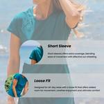 Женский свободный топ Adele с коротким рукавом Calypsa, цвет rust/rusty rose - фото 2