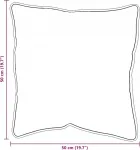 Подушка белая полиэстер vidaXL - фото 8