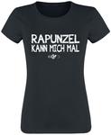 Футболка Sprüche Rapunzel kann mich mal, черный - фото