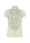 Блуза Saint Tropez LILJASZ CRINKLE SS SHIRT, Blue Surf Blooming/Green - фото 5