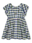 Клетчатое платье Kenzo Kids, синий - фото 2